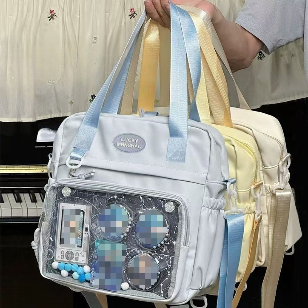 Canvas Backpack Casual - Y2K Japanese Preppy Style Shoulder Crossbody