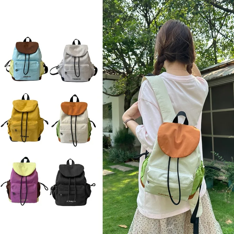 Fashion Backpack Women - Outdoor fashion drawstring backpack Korean light