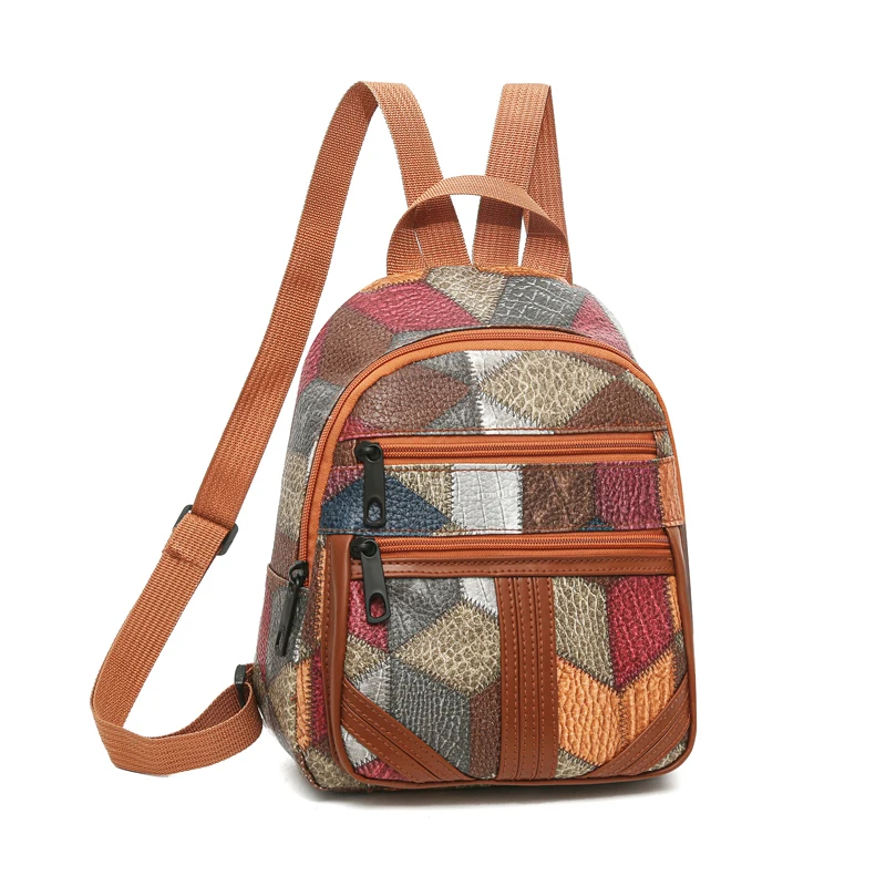 Style Women's Patchwork Backpa - огляд і ціна Fashion Backpack Women