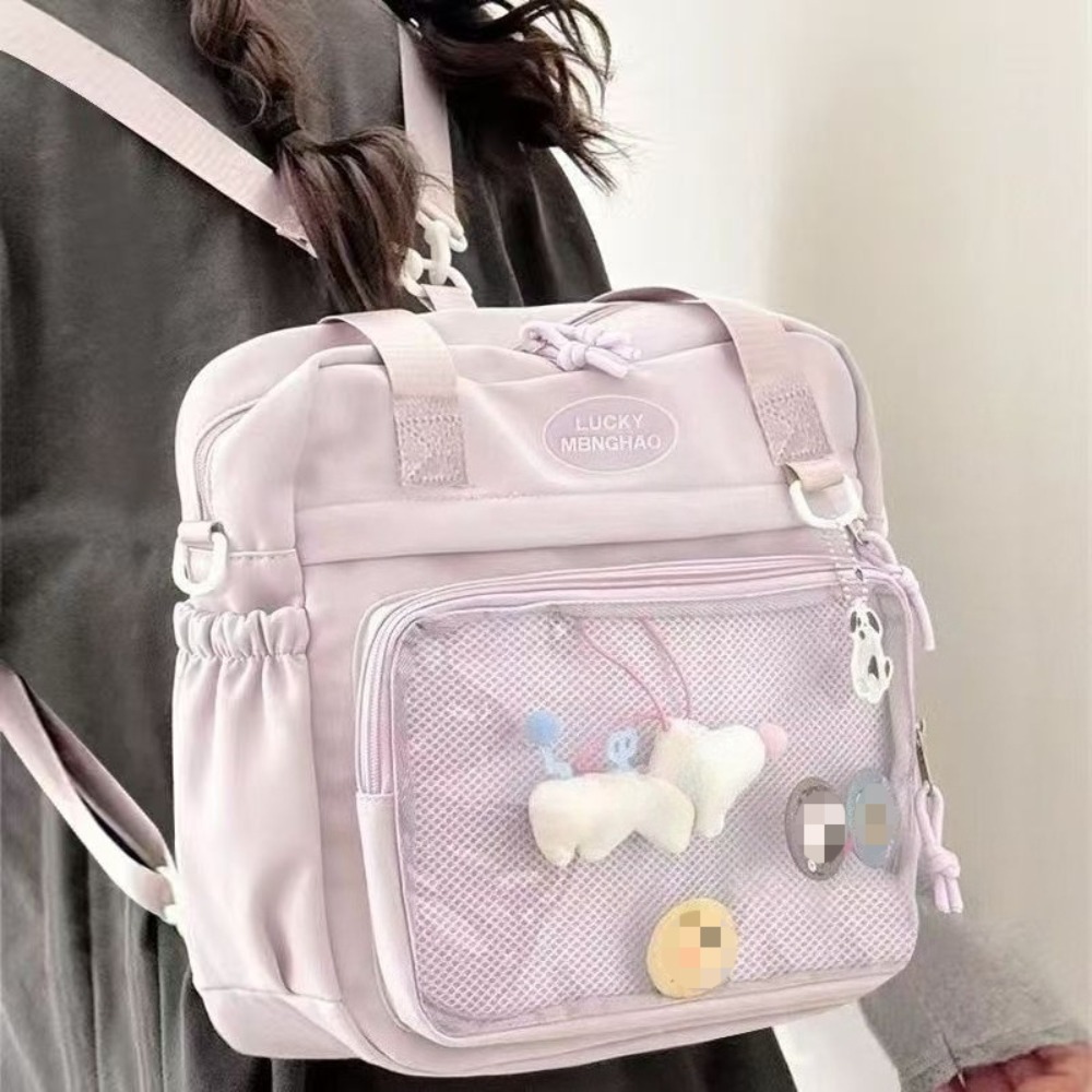 Y2K Japanese Preppy Style Shou - огляд і ціна Canvas Backpack Casual