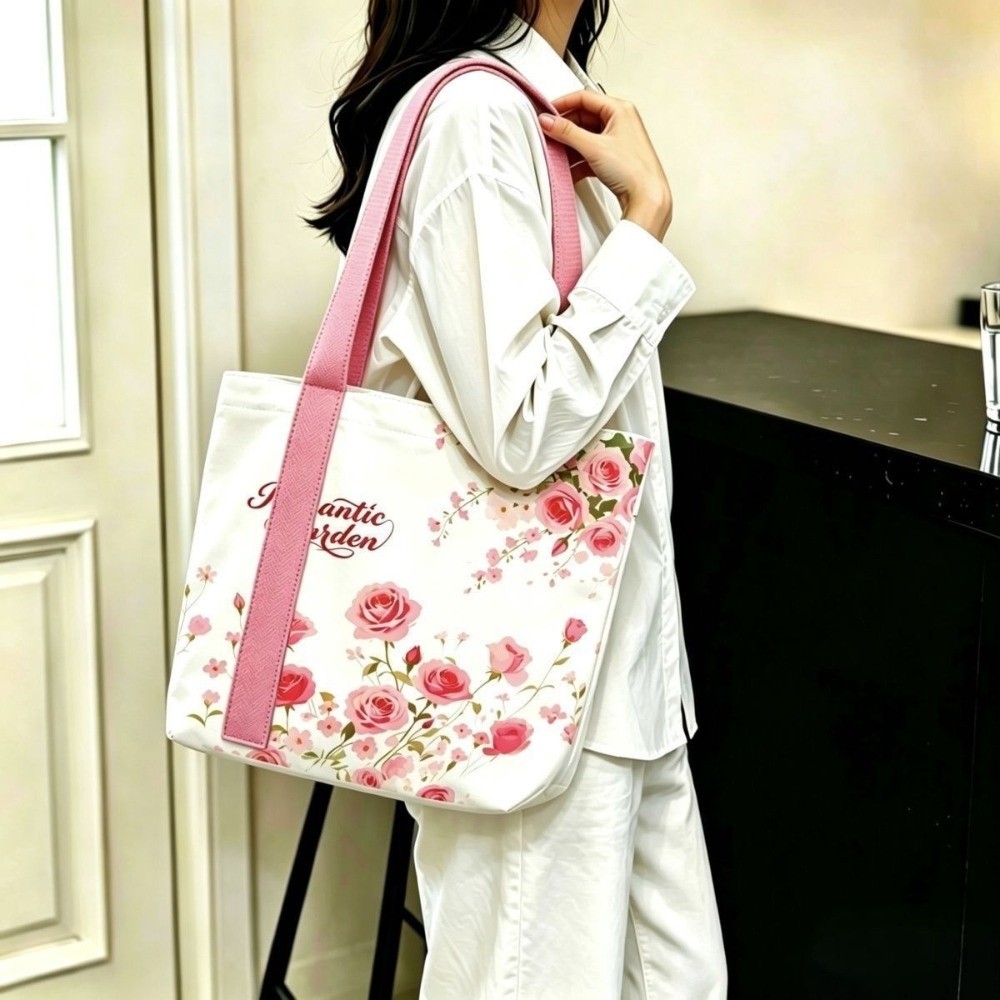 Portable Floral Canvas Tote Ba - огляд і ціна Canvas Backpack Casual